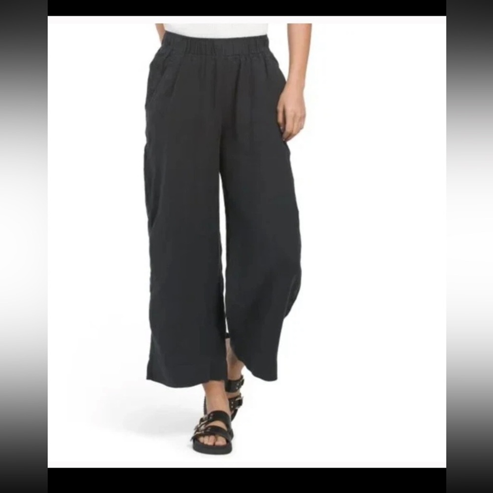 Elie Tahari Drawstring Linen Pant